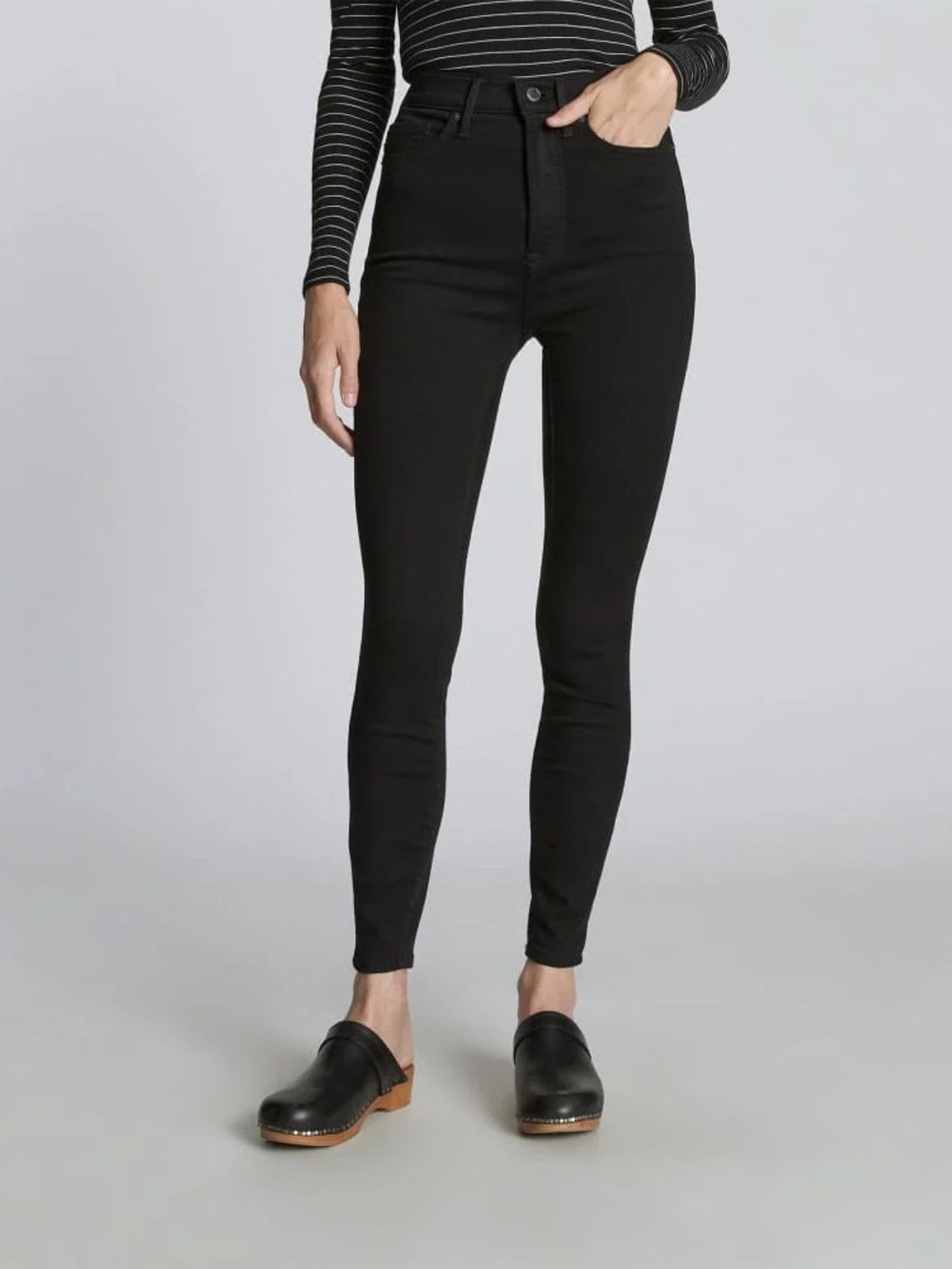 Everlane High-Rise Black Skinny Jeans for Women